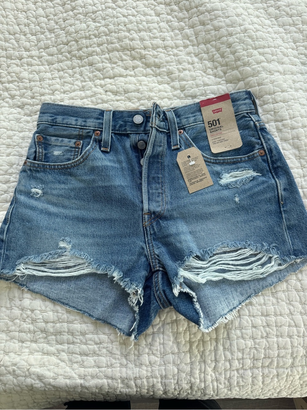 Levi’s 501 original Jean shorts size 26 NWT
